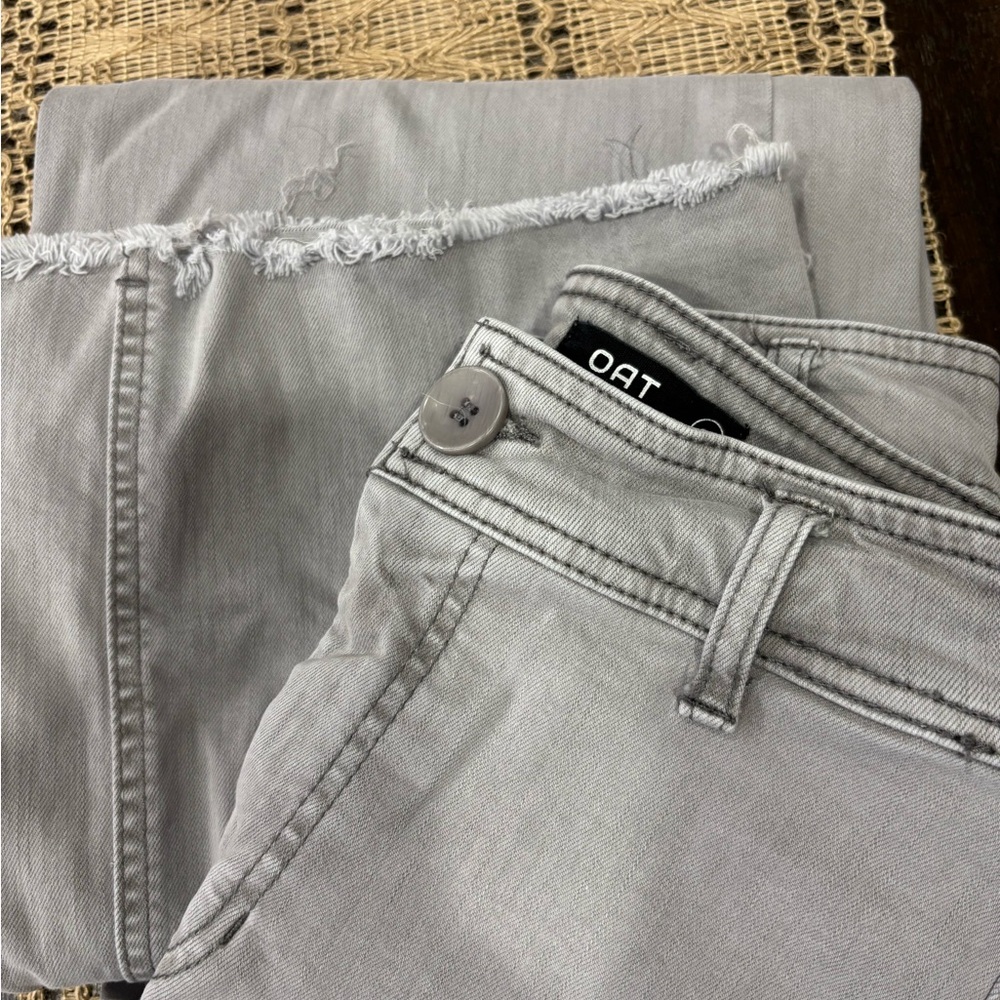 Oat Gray Casual jeans stretchy